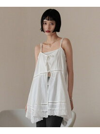 【SALE／52%OFF】2WAYコットンレースミニワンピース LOWRYS FARM ローリーズファーム ワンピース・ドレス チュニック ブラック ホワイト【RBA_E】[Rakuten Fashion]