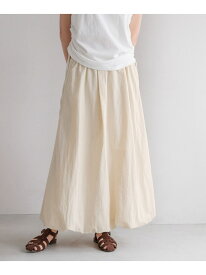 【SALE／50%OFF】バルーンロングスカート LOWRYS FARM ローリーズファーム スカート ロング・マキシスカート ブラウン ホワイト ブラック【RBA_E】[Rakuten Fashion]