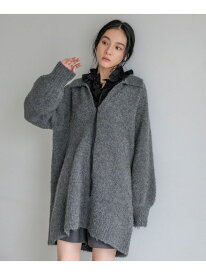 【WEB先行予約】【WEB限定アイテム】スキッパーニットミニワンピース LOWRYS FARM ローリーズファーム ワンピース・ドレス チュニック グレー ホワイト ブラウン【送料無料】[Rakuten Fashion]