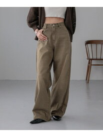 【SALE／50%OFF】カラーデニムパンツ LOWRYS FARM ローリーズファーム パンツ ジーンズ・デニムパンツ ベージュ ブラウン【RBA_E】【送料無料】[Rakuten Fashion]