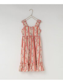 【SALE／40%OFF】ヴィンテージフラワーワンピース LOWRYS FARM ローリーズファーム ワンピース・ドレス ワンピース レッド グリーン【RBA_E】[Rakuten Fashion]