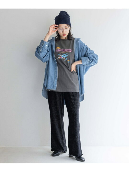 楽天市場】デニムBIGシャツロングスリーブ LOWRYS FARM ローリーズ 