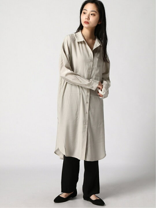 楽天市場 Sale 47 Off フカスリットシャツop Ls Lowrys Farm ローリーズファーム ワンピース シャツワンピース ベージュ カーキ グリーン Rba E Rakuten Fashion Lowrys Farm ローリーズファーム