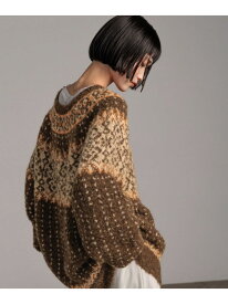 【SALE／20%OFF】ノルディックニットプルオーバーLS LOWRYS FARM ローリーズファーム トップス ニット ブラウン ホワイト グレー【RBA_E】【送料無料】[Rakuten Fashion]