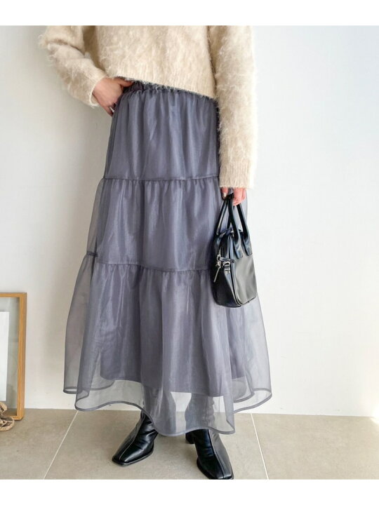 楽天市場】【SALE／50%OFF】チュールティアードスカート LOWRYS FARM 