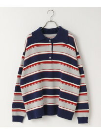 【SALE／30%OFF】ラガーニットプルオーバーLS LOWRYS FARM ローリーズファーム トップス ニット ブラウン ネイビー【RBA_E】【送料無料】[Rakuten Fashion]