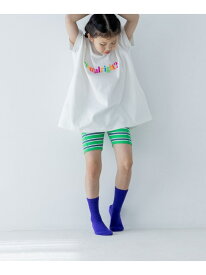 【SALE／20%OFF】リブサイクルパンツ LOWRYS FARM ローリーズファーム 靴下・レッグウェア レギンス・スパッツ ブラック ピンク イエロー【RBA_E】[Rakuten Fashion]