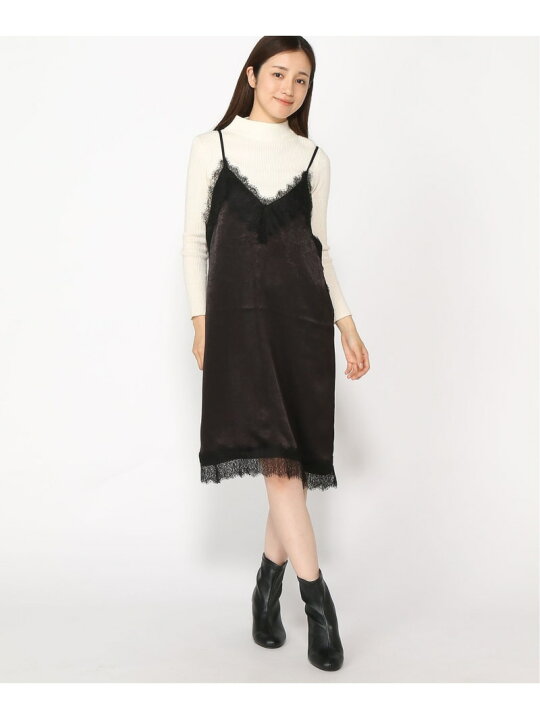 楽天市場】【SALE／68%OFF】(W)サテンレースキャミワンピース LOWRYS 