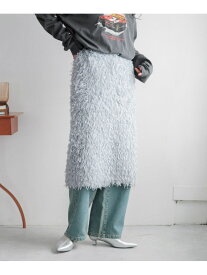 【SALE／50%OFF】フェザータイトスカート LOWRYS FARM ローリーズファーム スカート ミディアムスカート ブラック ホワイト グレー【RBA_E】[Rakuten Fashion]