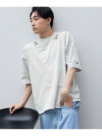 シシュウフラワーSS LOWRYS FARM ローリーズファーム トップス カットソー・Tシャツ ブラック ホワイト グレー[Rakuten Fashion]