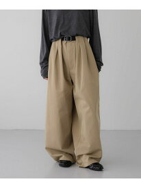 【LFM(U)】プリーツウエストコクーンチノパンツ LOWRYS FARM ローリーズファーム パンツ その他のパンツ ベージュ ブラック【先行予約】*【送料無料】[Rakuten Fashion]