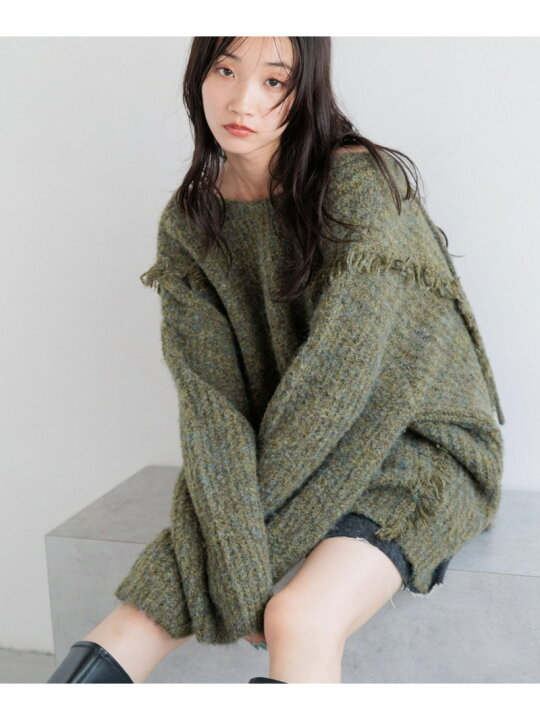 楽天市場】【SALE／30%OFF】2WAYフリンジメランジLS LOWRYS FARM  