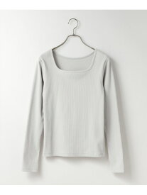 リブタイトLS LOWRYS FARM ローリーズファーム トップス カットソー・Tシャツ ブラック ホワイト イエロー グレー【送料無料】[Rakuten Fashion]