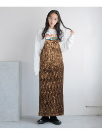 【SALE／50%OFF】ウネウネベロアワンピース LOWRYS FARM ローリーズファーム ワンピース・ドレス ワンピース ブラウン ピンク ブラック グレー【RBA_E】[Rakuten Fashion]