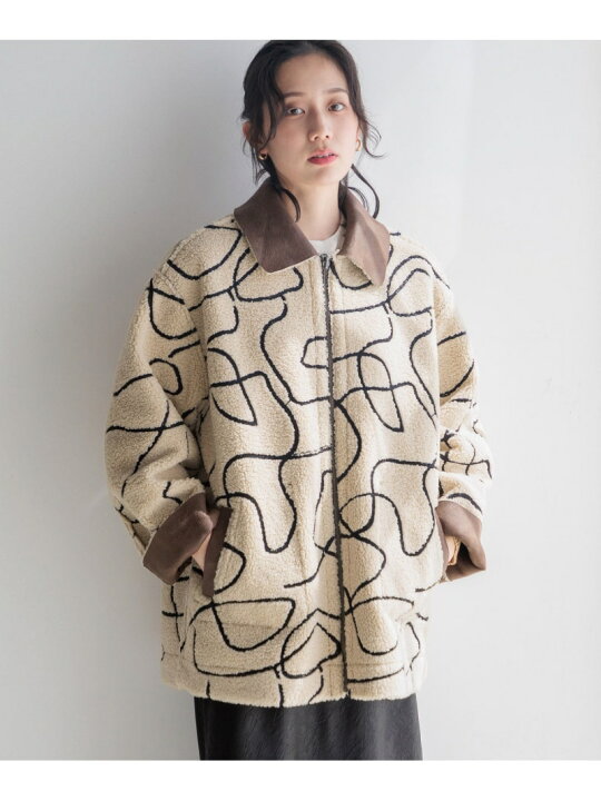 楽天市場】【SALE／50%OFF】リバーシブルボアZIPブルゾン LOWRYS FARM 