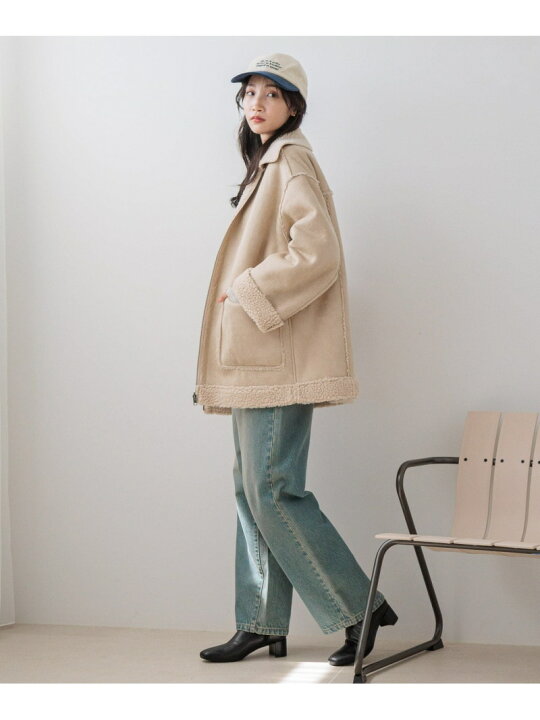 楽天市場】【SALE／50%OFF】リバーシブルボアZIPブルゾン LOWRYS FARM 