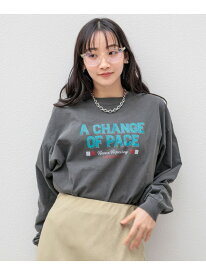 【SALE／32%OFF】オリジナルロックTLS LOWRYS FARM ローリーズファーム トップス シャツ・ブラウス グレー ホワイト【RBA_E】[Rakuten Fashion]