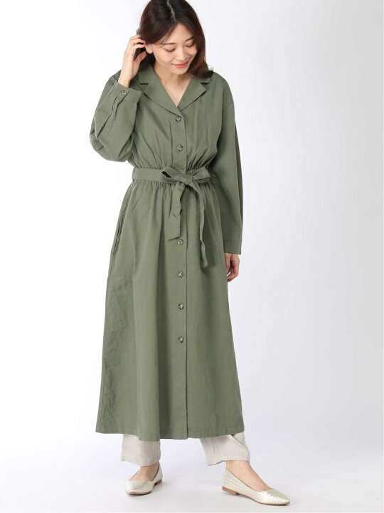 楽天市場 Sale 66 Off カイキンワンピコート Ls Lowrys Farm ローリーズファーム ワンピース シャツワンピース グリーン ブラック ブラウン ベージュ Rba E Rakuten Fashion Lowrys Farm ローリーズファーム