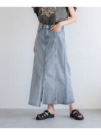 CONEタイトロングスカート LOWRYS FARM ローリーズファーム スカート ロング・マキシスカート ブルー ホワイト ネイビー【送料無料】[Rakuten Fashion]