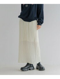 【SALE／50%OFF】ポコポコタイトスカート LOWRYS FARM ローリーズファーム スカート ロング・マキシスカート ホワイト ブラック【RBA_E】[Rakuten Fashion]