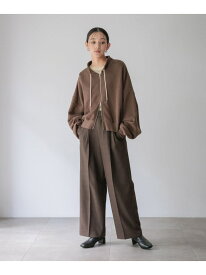 ラナテックワイドパンツ LOWRYS FARM ローリーズファーム パンツ その他のパンツ ブラウン グレー【送料無料】[Rakuten Fashion]