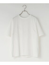レースドッキングTEE LOWRYS FARM ローリーズファーム トップス カットソー・Tシャツ グレー ホワイト ブラック【送料無料】[Rakuten Fashion]