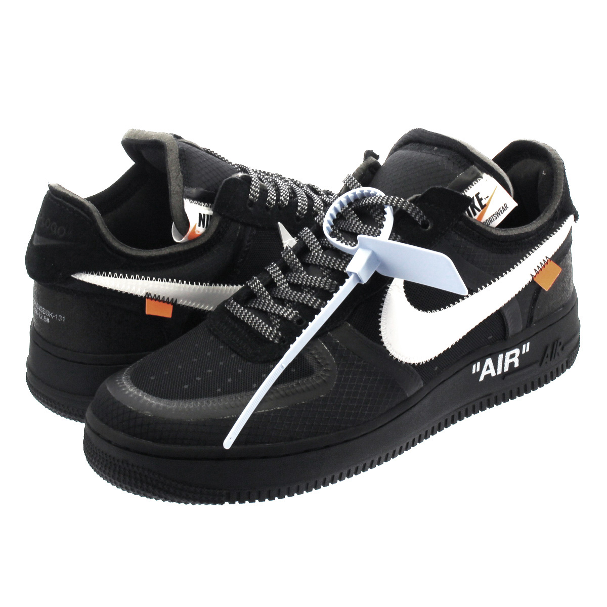air force 1 low black off white