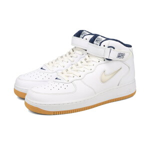 NIKE AIR FORCE 1 MID QS yNYCz iCL GA tH[X 1 ~bh QS WHITE/WHITE/MIDNIGHT NAVY/GUM YELLOW dh5622-100