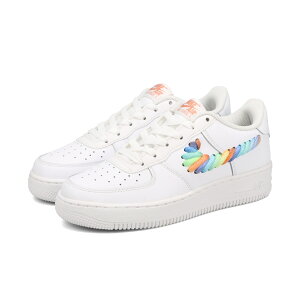 NIKE AIR FORCE 1 GS yRAINBOW SWOOSHESz iCL GAtH[X 1 GS fB[X Xj[J[ [Jbg WHITE/TERRA BLUSH/VAPOUR GREEN/MULTI COLOUR zCg FQ4948-100