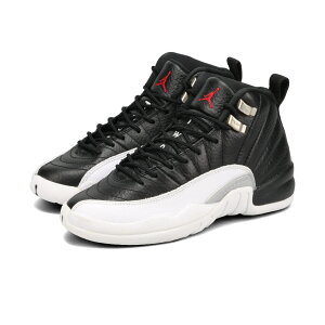 NIKE AIR JORDAN 12 RETRO GS yPLAYOFFz iCL GA W[_ 12 g GS BLACK/VARSITY RED/WHITE 153265-006