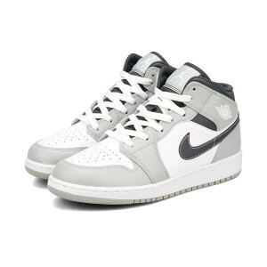 NIKE AIR JORDAN 1 MID GS iCL GA W[_ 1 ~bh GS LIGHT SMOKE GREY/WHITE/ANTHRACITE 554725-078 [1]
