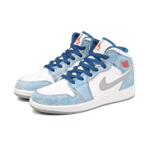 yvCX_Ez NIKE AIR JORDAN 1 MID SE GS iCL GA W[_ 1 ~bh SE GS FRENCH BLUE/FIRE RED/WHITE DR6235-401