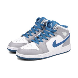 NIKE AIR JORDAN 1 MID GS iCL GA W[_ 1 ~bh GS fB[X ~bhJbg CEMENT GREY/WHITE/TRUE BLUE O[ dq8423-014