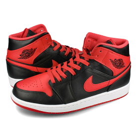 15時迄のご注文で即日発送可 NIKE AIR JORDAN 1 MID ナイキ エア ジョーダン 1 ミッド メンズ ミドルカット BLACK/FIRE RED/WHITE ブラック レッド DQ8426-060