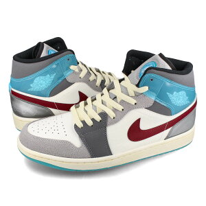 NIKE AIR JORDAN 1 MID SE yEXPLORATION UNITz iCL GA W[_ 1 ~bh SE GNXv[V jbg Y ~bhJbg SAIL/GREY/BLUE/RED O[ fb1870-161