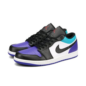NIKE AIR JORDAN 1 LOW ナイキ エア ジョーダン 1 ロー メンズ スニーカー ローカット WHITE/BLACK/BRIGHT CONCORD/AQUAMARINE ブラック 553558-154