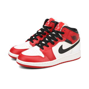 NIKE AIR JORDAN 1 MID GS iCL GA W[_ 1 ~bh GS fB[X Xj[J[ ~bhJbg WHITE/GYM RED/BLACK bh 554725-173 [1]