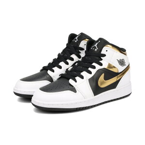 NIKE AIR JORDAN 1 MID GS yWHITE GOLDz iCL GAW[_ 1 ~bh GS yzCg S[hz CO {f fB[X Xj[J[ ~bhJbg WHITE/MULTI COLOR/BLACK zCg 554725-19