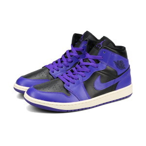 NIKE WMNS AIR JORDAN 1 MID iCL EBY GA W[_ 1 ~bh Y fB[X Xj[J[ ~bhJbg BLACK/DARK CONCORD/SAIL ubN BQ6472-051 [1]