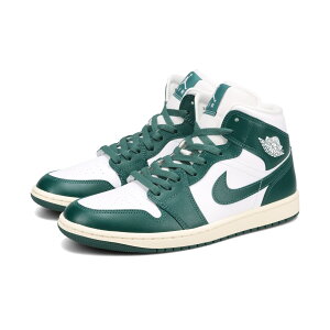 NIKE WMNS AIR JORDAN 1 MID iCL EBY GA W[_ 1 ~bh fB[X Xj[J[ ~bhJbg WHITE/OXIDIZED GREEN/SAIL O[ BQ6472-133