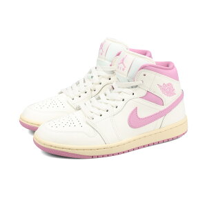 NIKE WMNS AIR JORDAN 1 MID iCL EBY GA W[_ 1 ~bh fB[X Xj[J[ ~bhJbg SAIL/PINK/COCONUT MILK zCg BQ6472-162