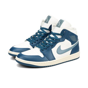 NIKE WMNS AIR JORDAN 1 MID iCL EBY GA W[_ 1 ~bh fB[X Xj[J[ ~bhJbg FRENCH BLUE/OZONE BLUE/SAIL u[ BQ6472-414