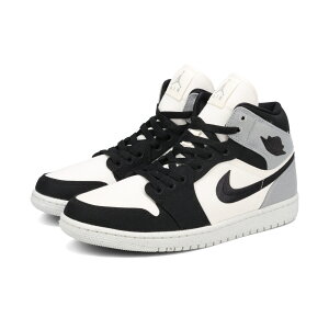 NIKE WMNS AIR JORDAN 1 MID SE iCL EBY GA W[_ 1 ~bh SE Y Xj[J[ ~bhJbg SAIL/BLACK/LT STEEL GREY ubN DV0427-100 [1]