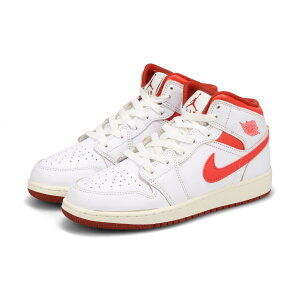 NIKE AIR JORDAN 1 MID SE GS iCL GA W[_ 1 ~bh SE GS CO {f fB[X Xj[J[ ~bhJbg WHITE/DUNE RED/SAIL/LOBSTER zCg FJ3464-160 [1]