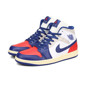 NIKE AIR JORDAN 1 MID -RARE AIR- iCL GA W[_ 1 ~bh -A GA- Y Xj[J[ ~bhJbg WHITE/UNIVERSITY RED/NEUTRAL GREY/DEEP ROYAL BLUE zCg DQ8426-102