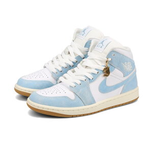NIKE WMNS AIR JORDAN 1 MID SE iCL EBY GA W[_ 1 ~bh SE Y fB[X Xj[J[ ~bhJbg WORN BLUE/WHITE/GUM LIGHT BROWN/SAIL u[ HQ2005-100