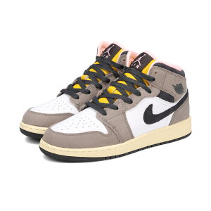 NIKE AIR JORDAN 1 MID SE GS iCL GA W[_ 1 ~bh SE GS fB[X Xj[J[ ~bhJbg WHITE/OIL GREY/CAVE STONE/DARK SULFUR zCg HQ2014-100