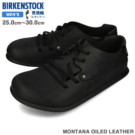 15時迄のご注文で即日発送可 BIRKENSTOCK MONTANA OILED LEATHER 【REGULAR】 ビルケンシュトック モンタナ オイルド レザー レギュラーフィット 普通幅 メンズ シューズ BLACK ブラック bks-199261