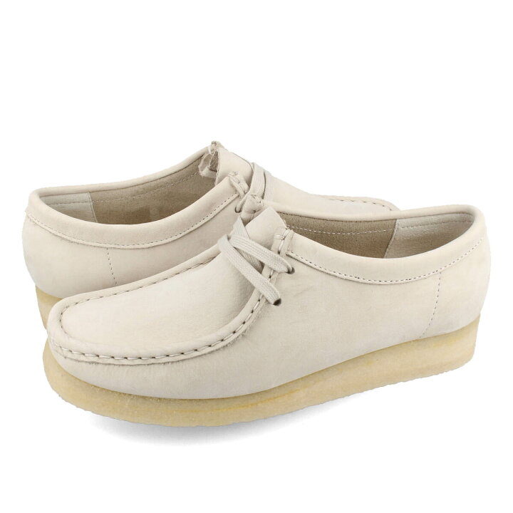 楽天市場 Clarks Wallabee W S クラークス ワラビー ウィメンズ レディース カジュアル シューズ モカシン ブーツ White Nubuck ホワイト ヌバック Lowtex ビッグ スモール店