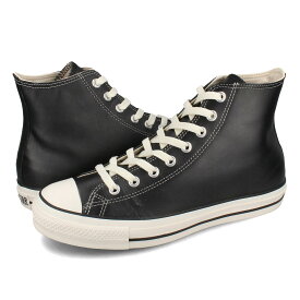 15時迄のご注文で即日発送可 CONVERSE LEATHER ALL STAR (R) HI コンバース レザー オールスター (R) HI メンズ レディース スニーカー ハイカット BLACK ブラック 31311311